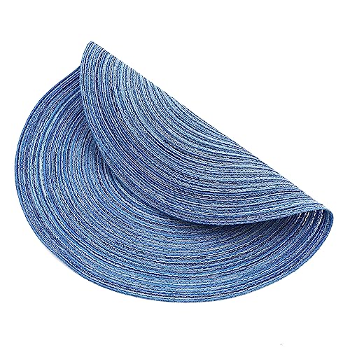 Glitter Gold Round Braided Placemats Set of 8 J35305