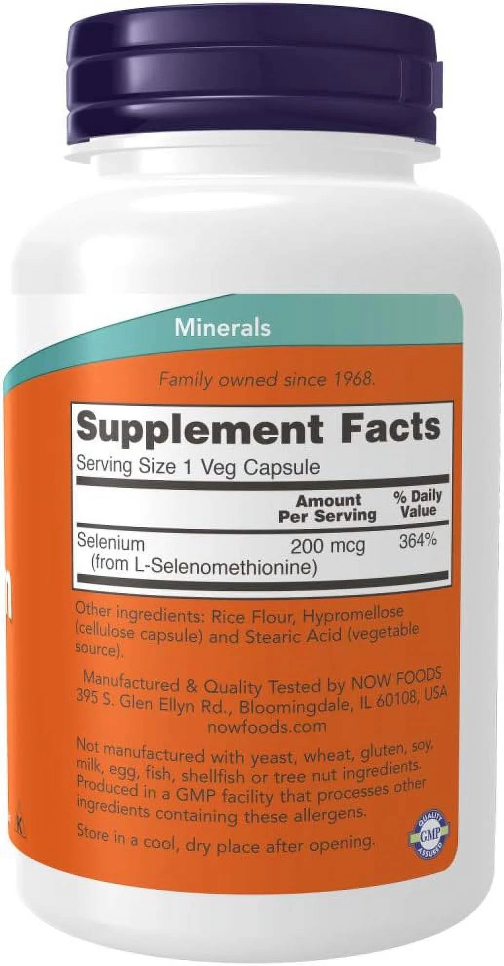 Selenium 200 mcg 180 Count (Pack of 2) Unflavored B176