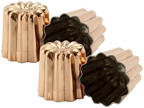 Copper Canelé Pastry Molds 4-Pack 2-Inch U1713