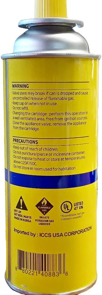 8 Pack Camping Fuel Canisters for Portable Gas Stoves Z4292
