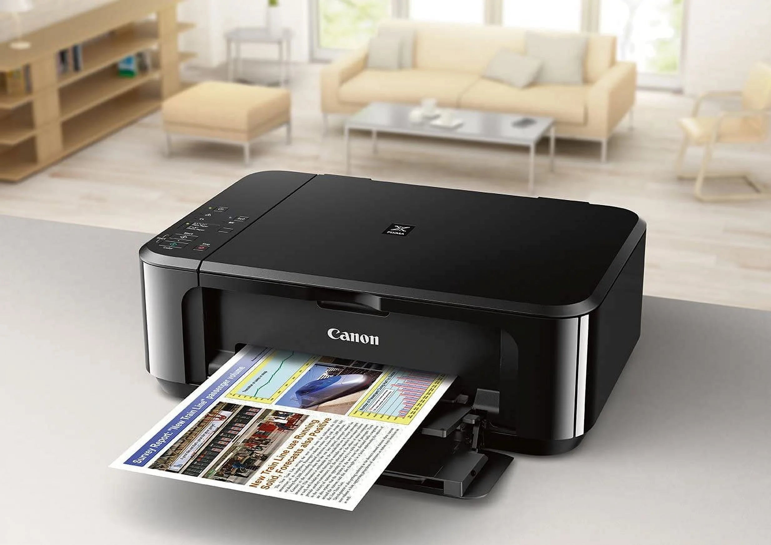 Black Wireless All-In-One Color Inkjet Printer Y846