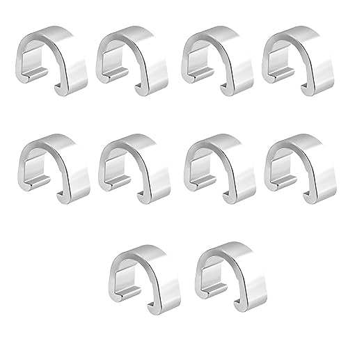 10 Pcs Aluminum Alloy Bike Cable C-clips Brake Derailleur Shifts Cable Clip F200269