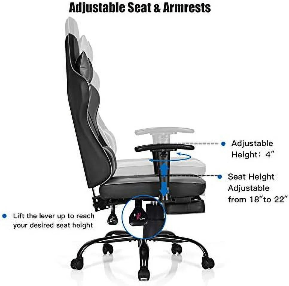 High Back Swivel Ergonomic Gaming Chair (Black) B904063
