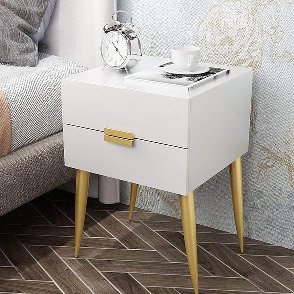 Grey 2 Drawer Wood Bedside Table S88774
