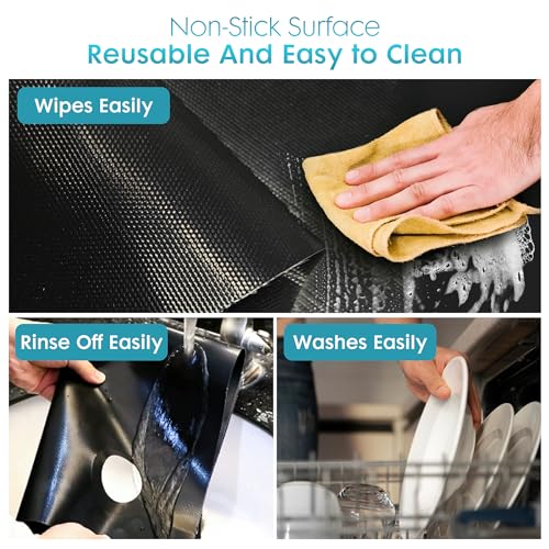 Reusable Non-Stick Stove Top Cover Guard With 2PCS Stove Gap Covers V476919