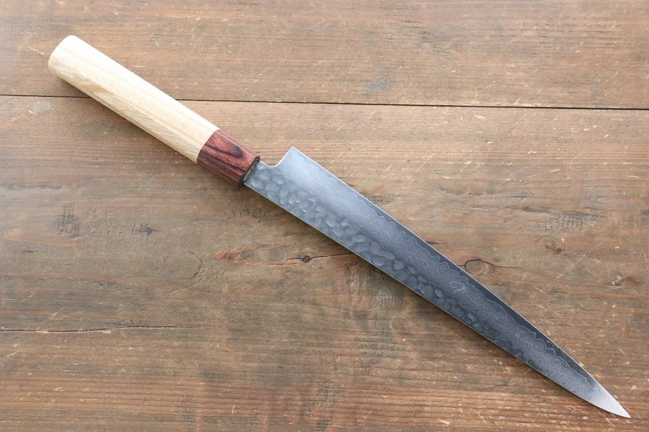 VG10 33 Layer Damascus Sujihiki Japanese Knife 240mm Keyaki Handle Q86419
