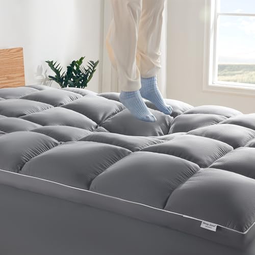 Queen Mattress Topper Washable Deep Pocket Mattress Pad A5159