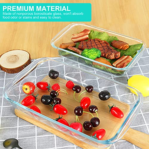 8-Pieces Rectangular Glass Baking Dish Set with Lids T93162