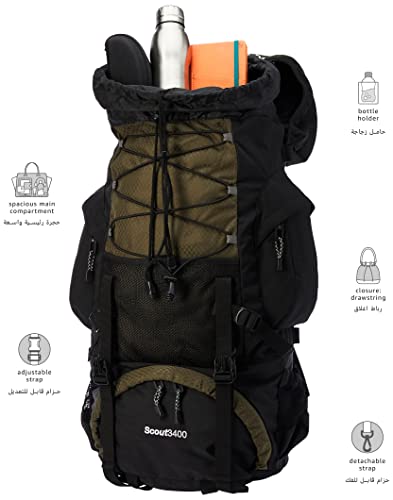 55L Internal Frame Backpack with Rain Cover S97831