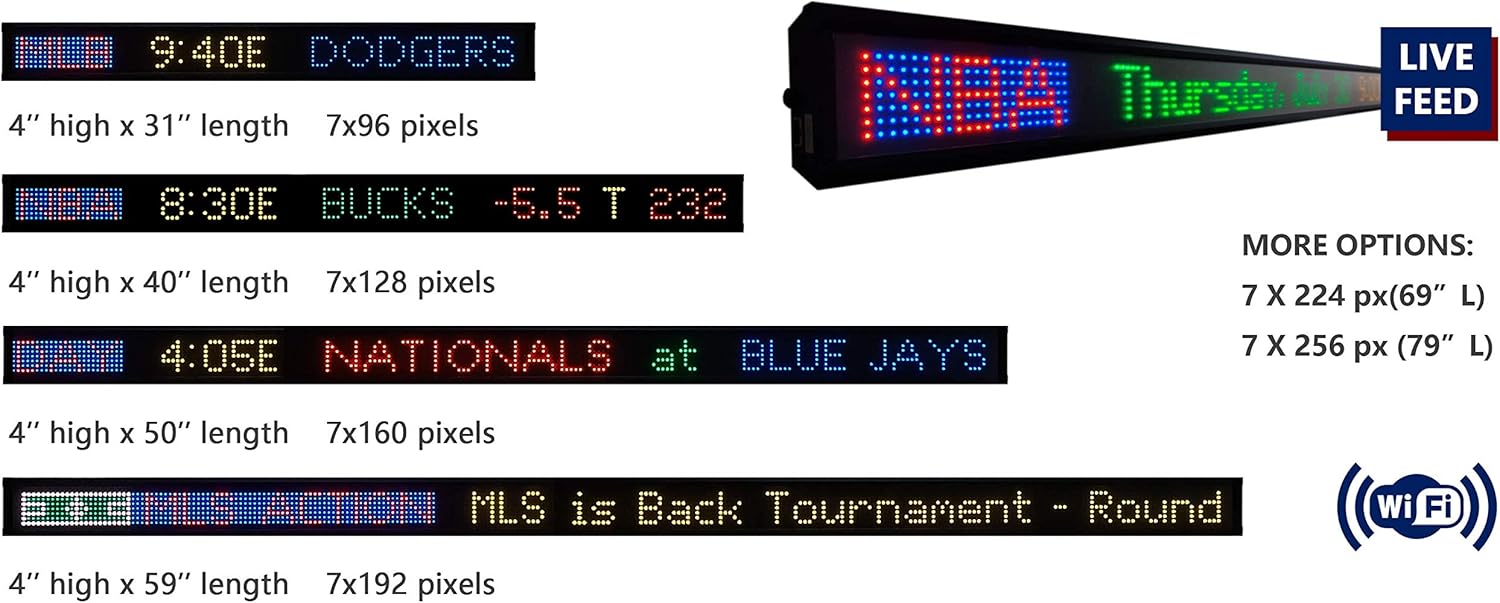 59-69-79 Inch LED Sign U2323