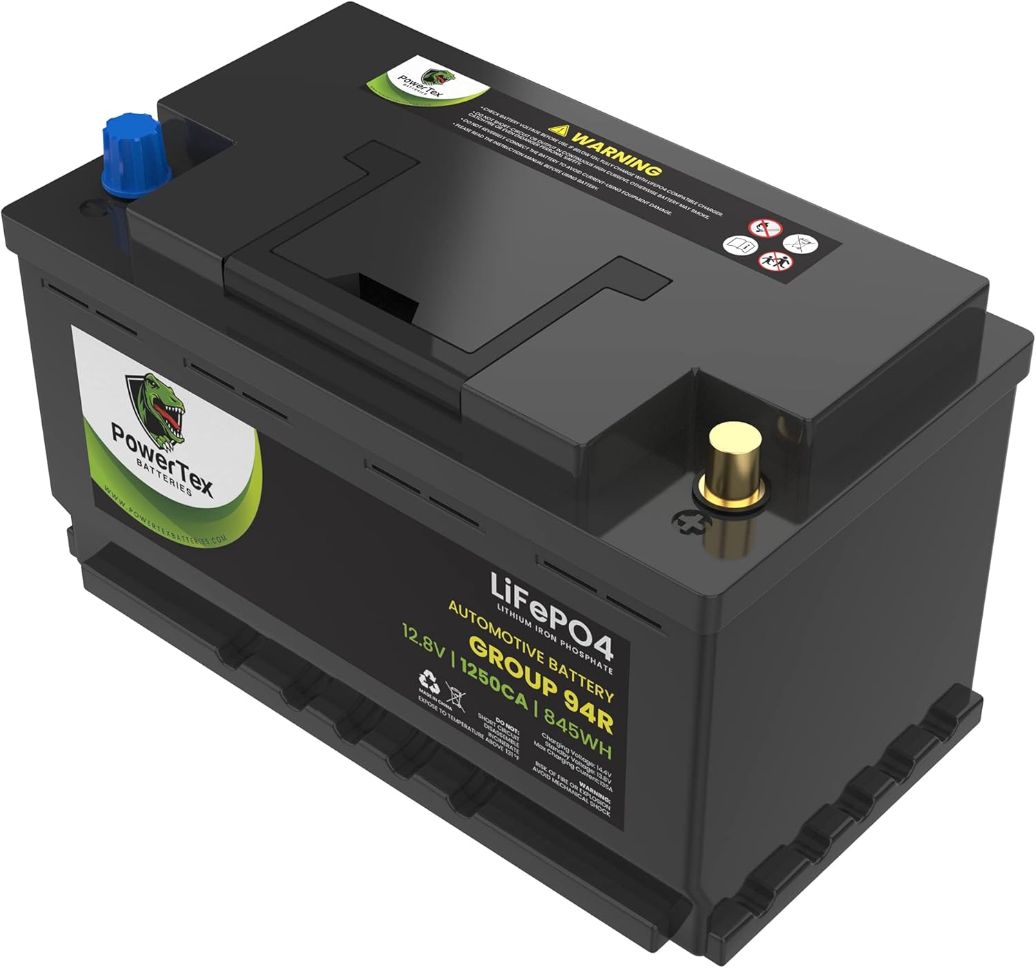 12.8V 1250CA 590CCA 66Ah 845Wh Lithium-Ion Automotive Battery K43809