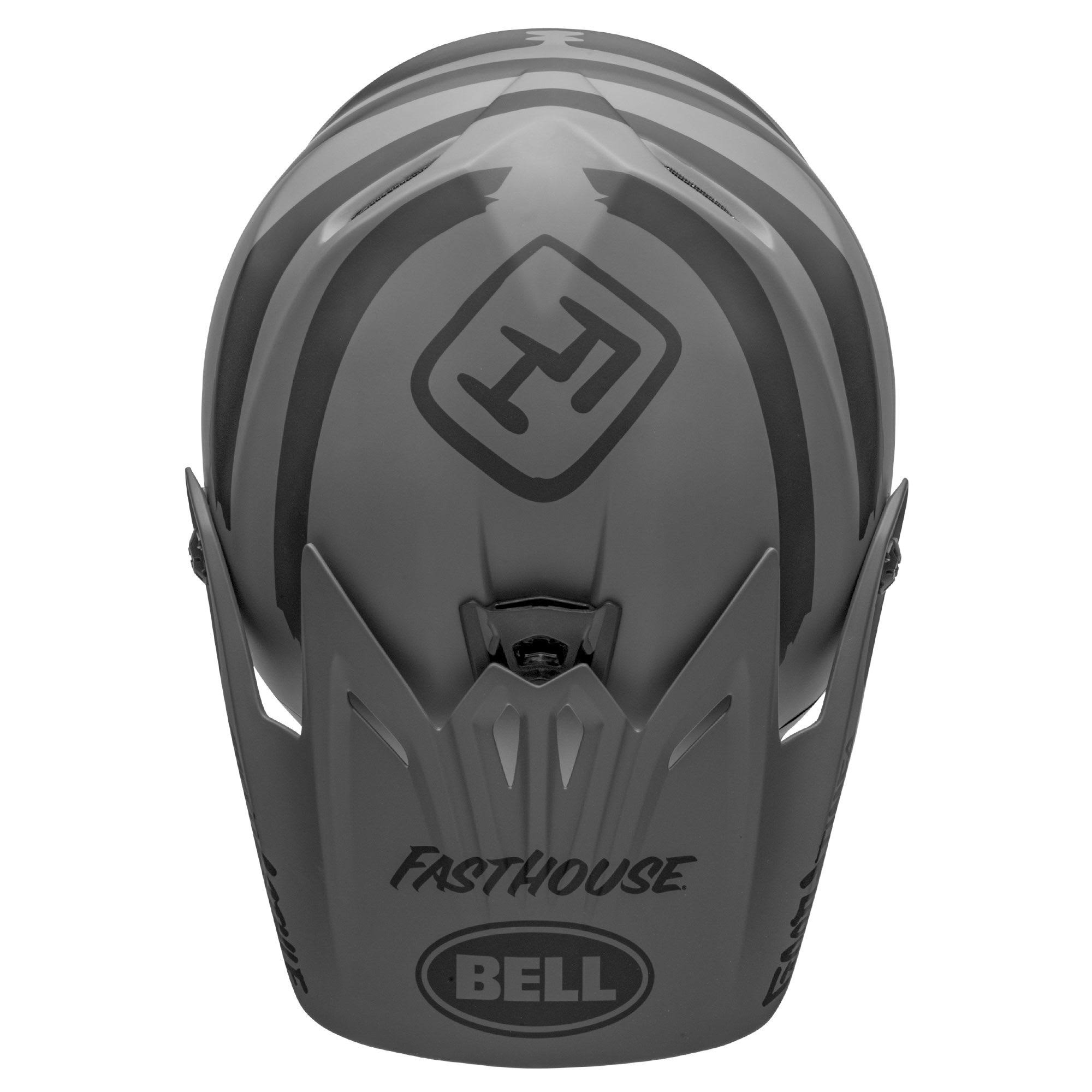 Matte Grey Black Full-9 Helmet Large S574