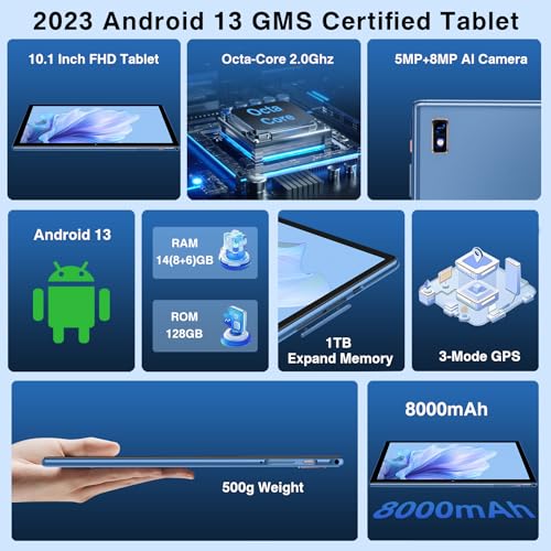 Gray 10 Inch Android Tablet with Keyboard, Mouse, Case Z550