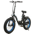 Foldable 20" 500W 36V Electric Bicycle Fat Tire Removable Battery 7 Speed J8529