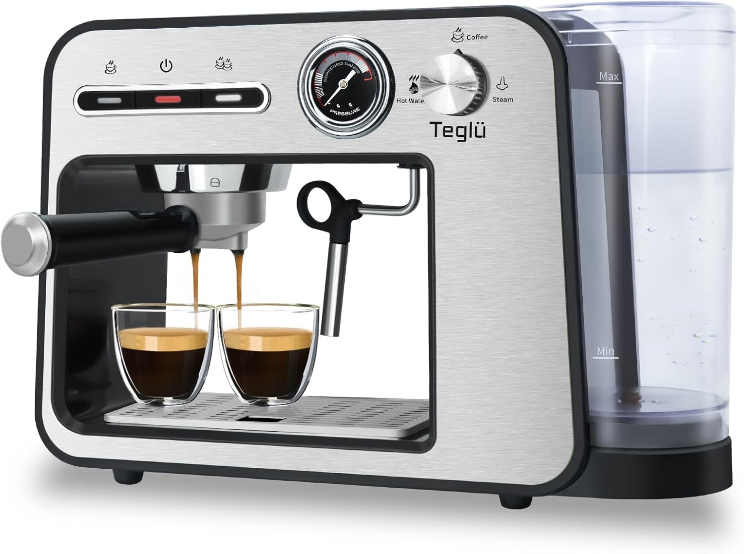 20 Bar Semi-Automatic Espresso Machine with Milk Frother X23032