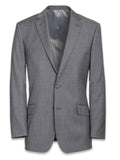 Classic Fit Solid Grey Sharkskin Suit M39020