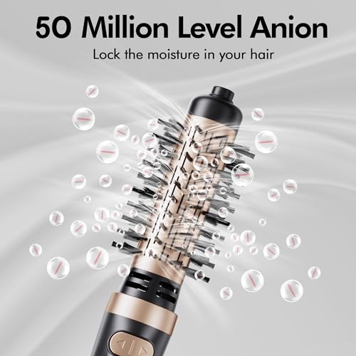 Rotating Hair Dryer Brush with 2-Inch and 1.5-Inch Brushes Z2062