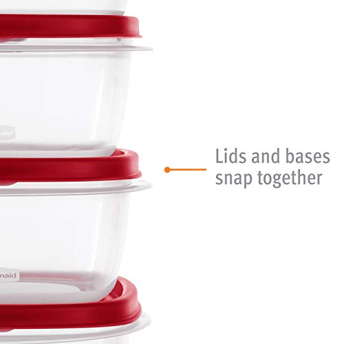 7-Cup Food Storage Container, Racer Red (Pack of 2) R78921
