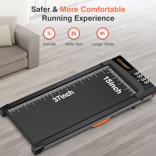 Under Desk Treadmill, 2 in 1 Portable Walking Jogging Running Machine with Remote Control, LED Display, 330lbs X975112