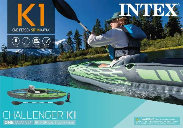 Inflatable Kayak with Oar and Hand Pump R1724
