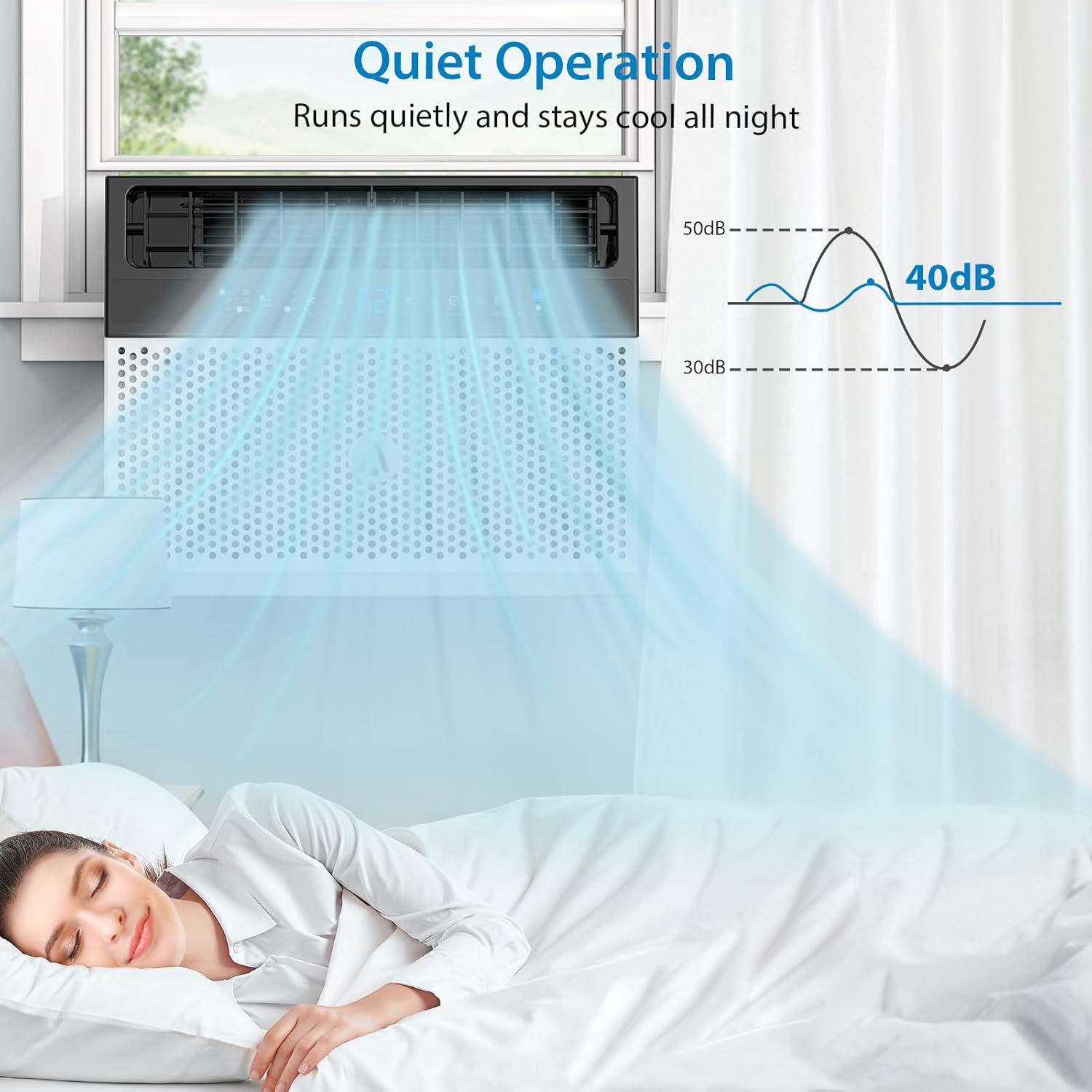 U-Shaped Window Air Conditioner, 6000BTU W8329