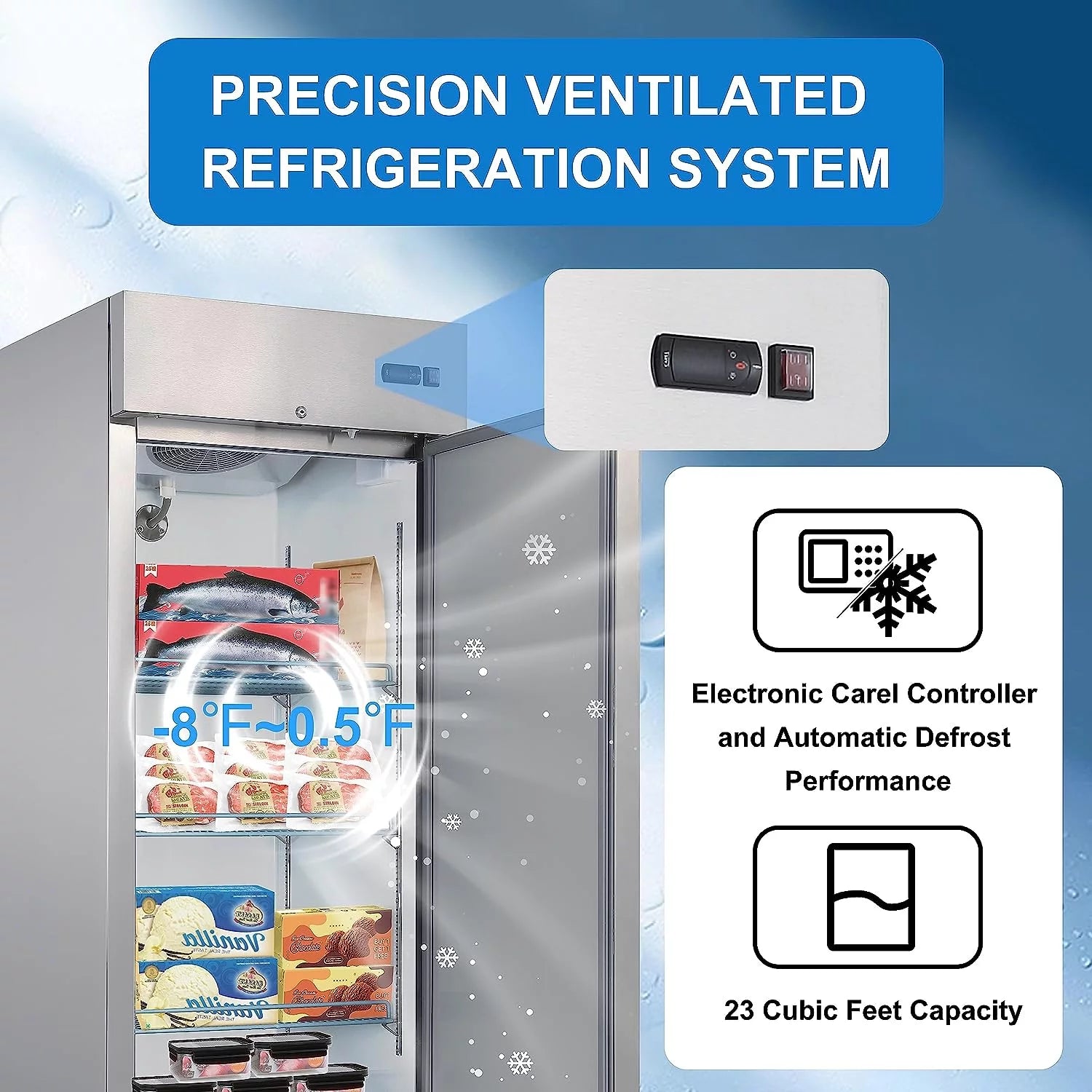 23 Cu ft Frost Free Upright Freezer S4797