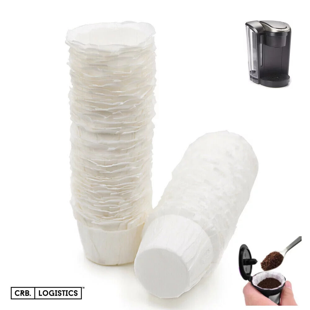 100 pcs Disposable Paper Filter Cups for Reusable Coffee Pods L76576