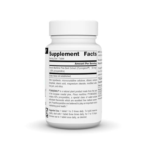 Pycnogenol 50 mg 60 Tablets X62558