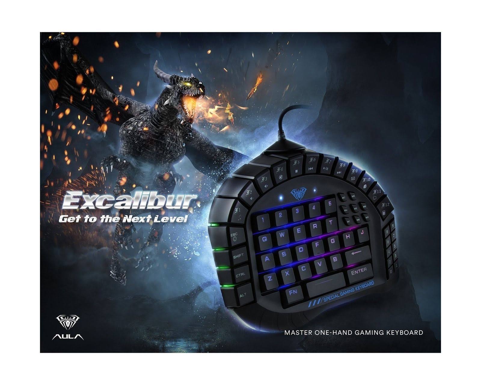 One-Hand Gaming Keyboard Mechanical RGB Backlight D4703