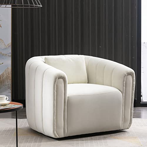 Green Velvet Swivel Barrel Chair J199