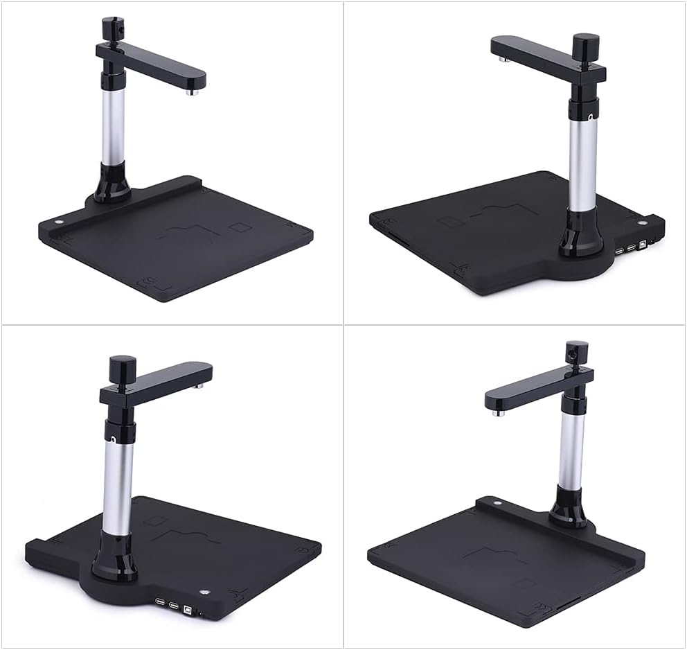 Adjustable Dual Lens Document Scanner with OCR Function LED Light X92391