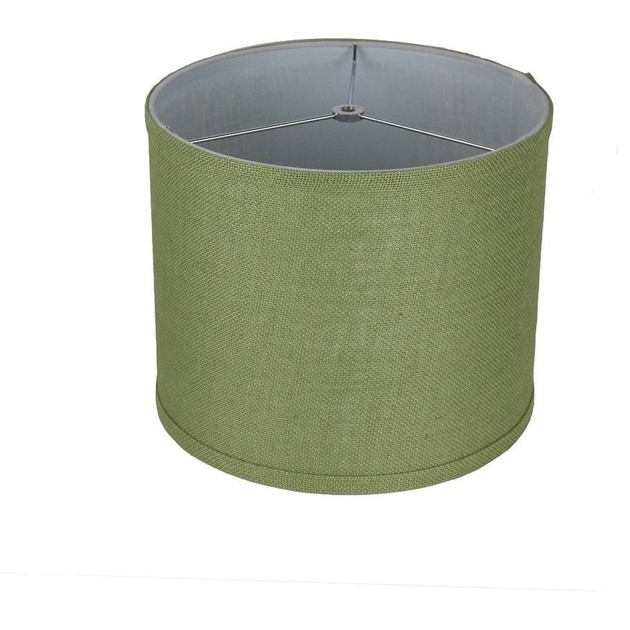 Navy Blue Burlap Drum Lamp Shade D9062