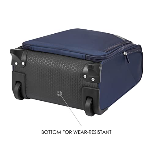 Carry On Underseat Luggage with Wheels & USB Port, Wheeled Spinner Bag, Lightweight Suitcase T935904