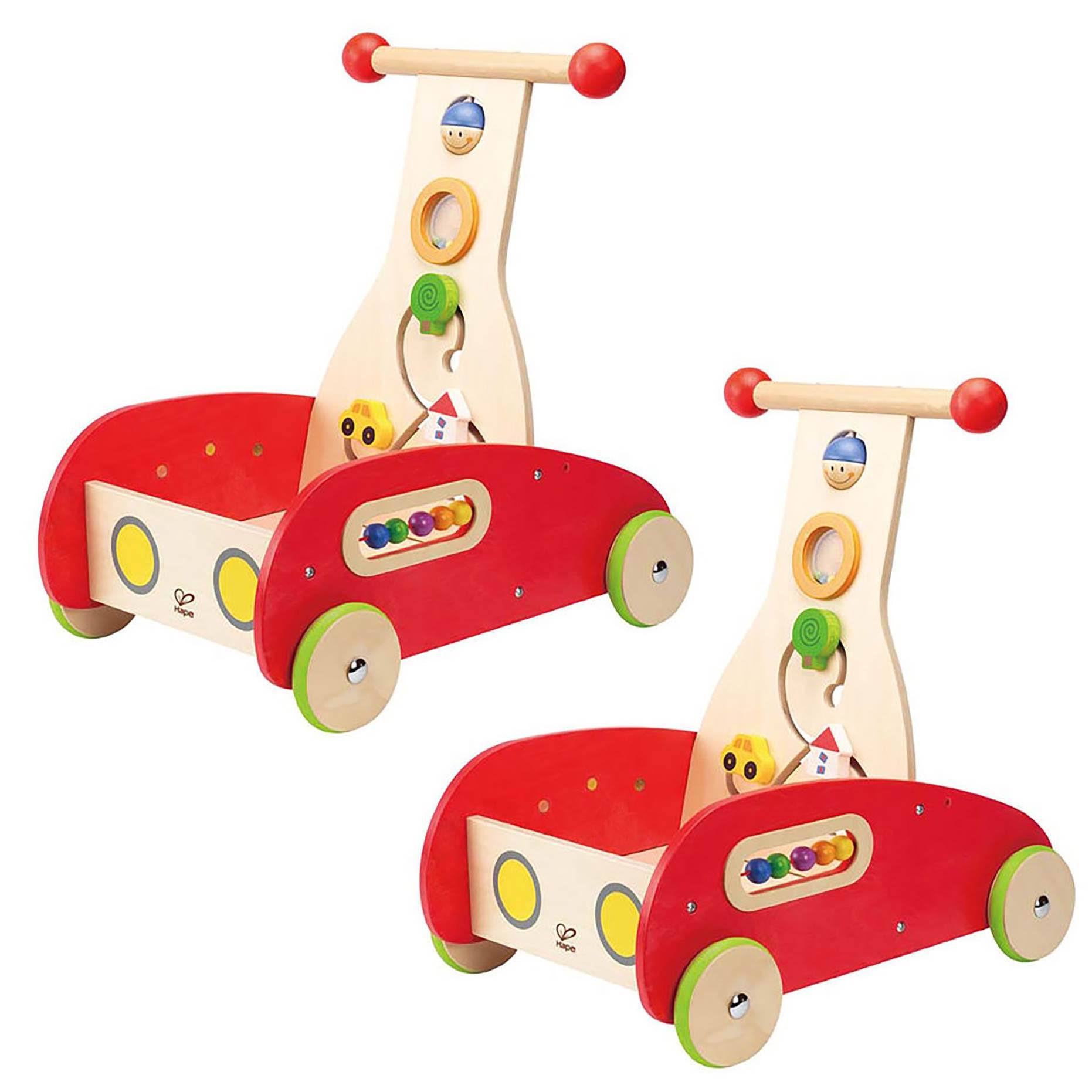 Toddler Push & Pull Toy Walker Cart with Blocks (2 Pack) F202752