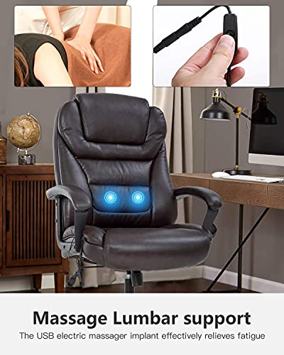 White PU Leather Ergonomic Desk Chair P93231