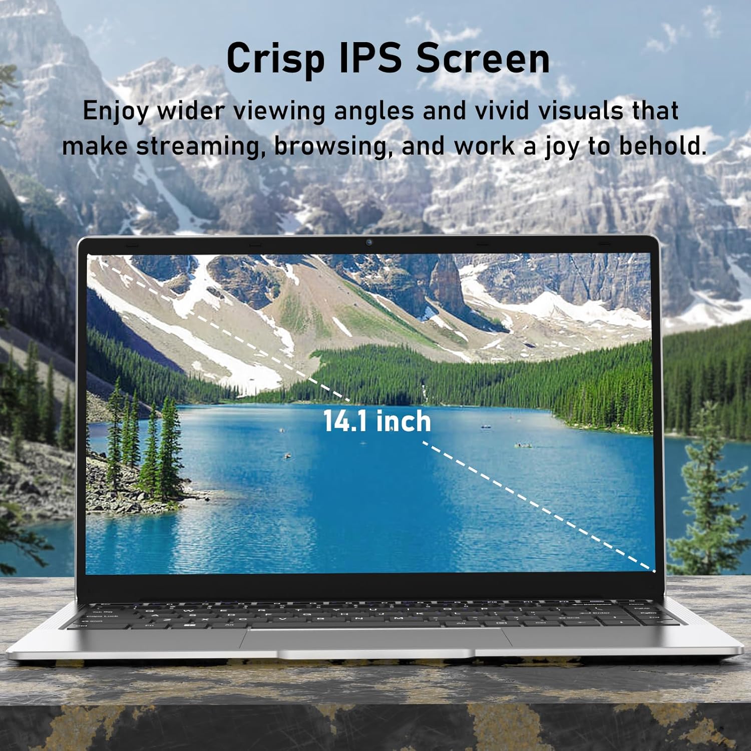 14.1 inch 1080P FHD Laptop Computer with 8GB DDR4 256GB SSD Quad-Core Intel Celeron J4105 Q96561