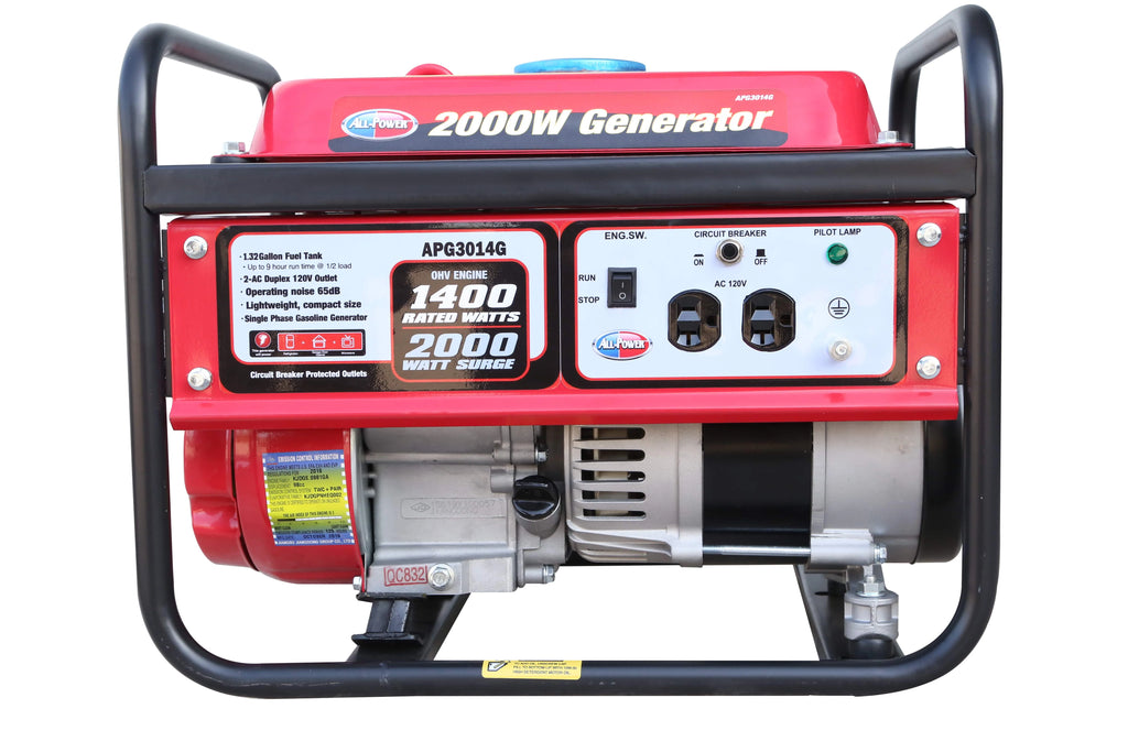 2000 Watt Gas Powered Portable Generator H72391