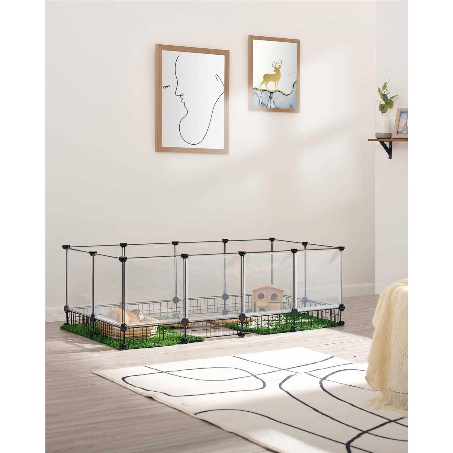 Rabbit Playpen Guinea Pig Cages Hamster Cages Iron Net Bottom X43420