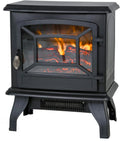 20" Electric Fireplace Heater Portable Indoor Freestanding 3D Flame Effect 1400W Black O32275