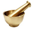 Brass Mortar Pestle Set, 4.5 Inches J60658