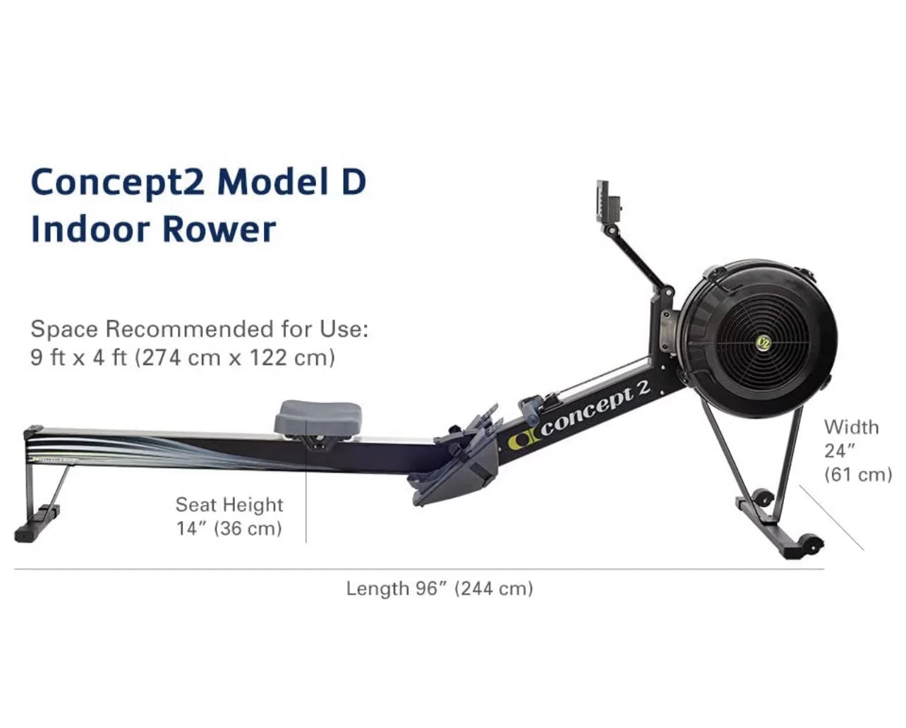 Indoor Rowing Machine with PM5 Performance Monitor Z5221