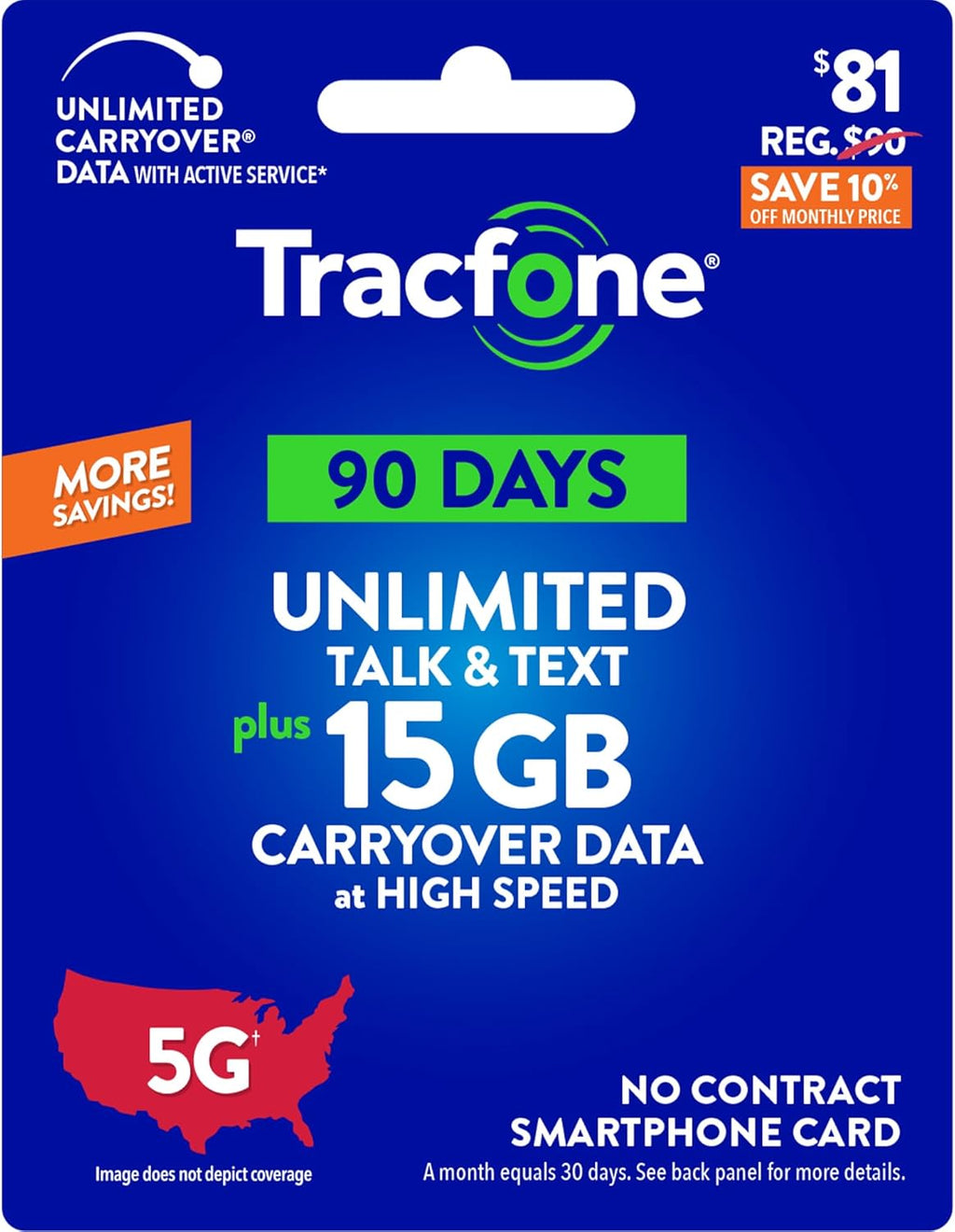 90-Day Prepaid Plan with 15 GB Data U3717