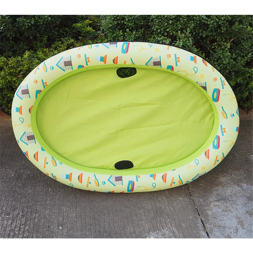 Inflatable PVC Pet Swimming Pool Raft with Printing Pattern C111