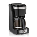 5 Cup Drip Coffee Maker with Glass Carafe, Black & Stainless Steel E6777