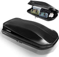 Large Hard Shell Rooftop Cargo Box, 62 x 31 x 15 Inches, 15 Cubic Feet, Black A868