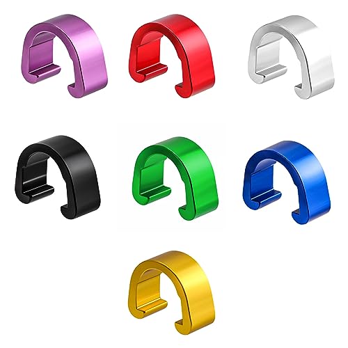 10 Pcs Aluminum Alloy Bike Cable C-clips Brake Derailleur Shifts Cable Clip F200269