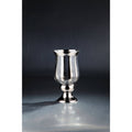 Metallic Silver Hurricane Glass Table Top Candle Holder P95431