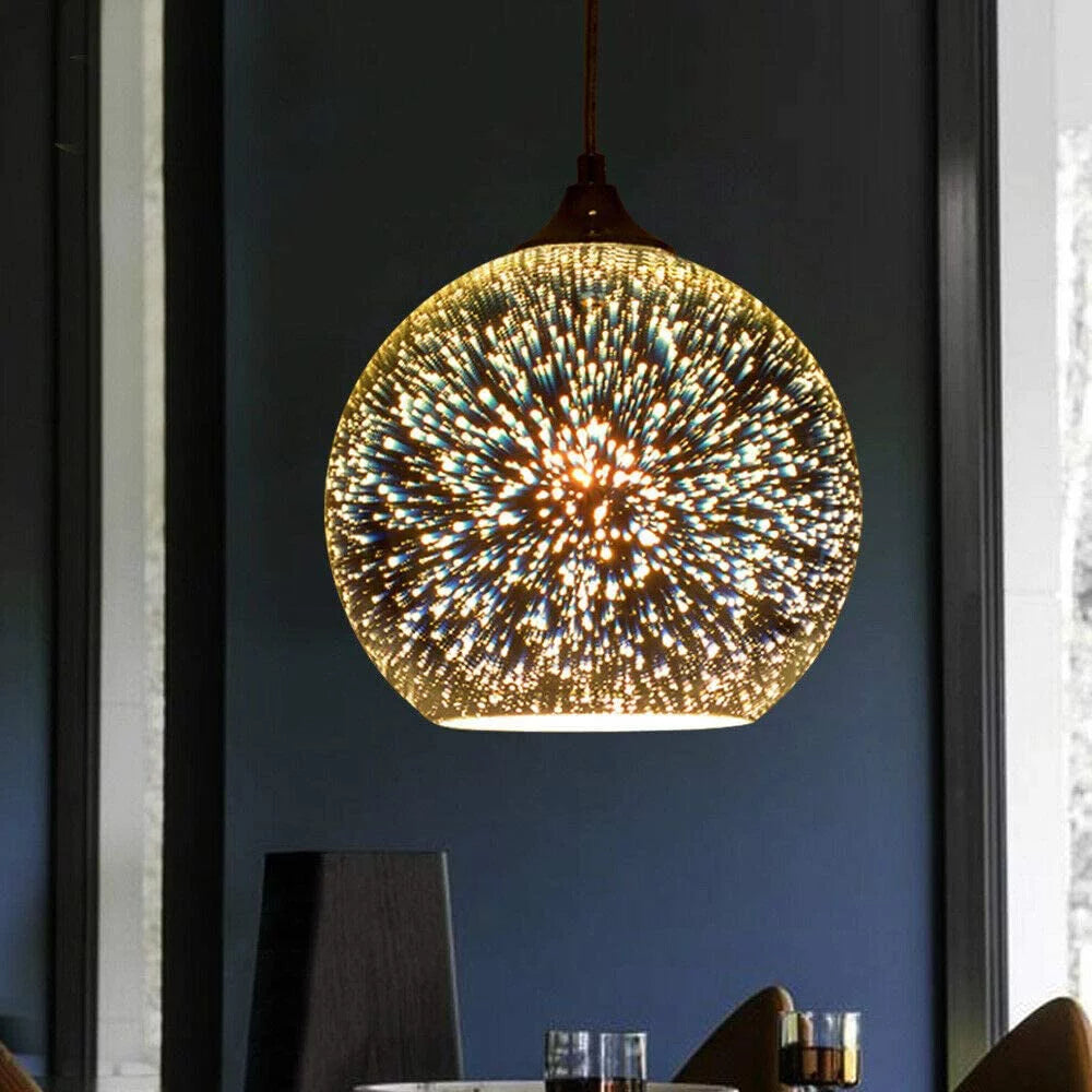 3D Art Ball Pendant Light Glass Chandelier H281835