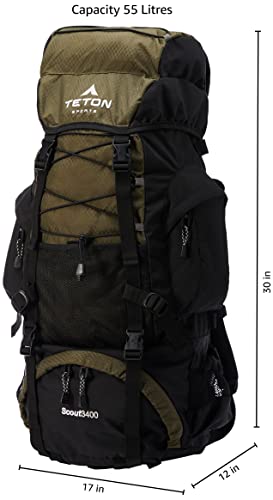 55L Internal Frame Backpack with Rain Cover S97831