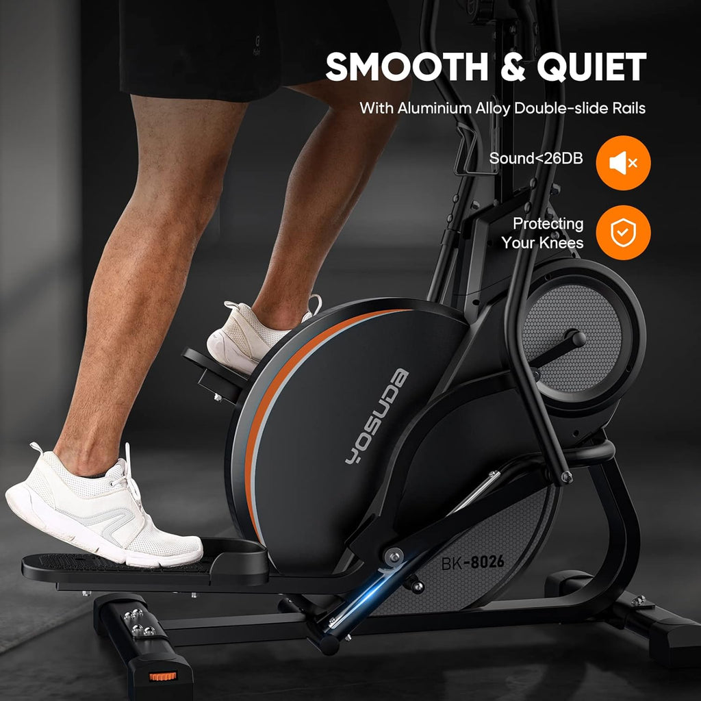 3-in-1 Elliptical Machine Stair Stepper Trainer with 16 Resistance J6503